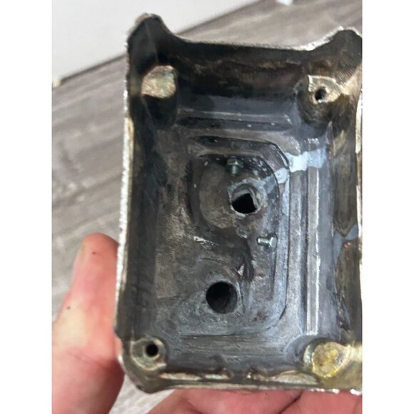 Vintage Antique French Marry Of Our Lady Of Lourdes Silver Catholic Christian St - Picture 3 of 4